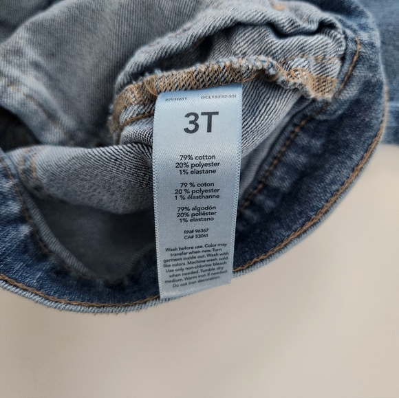 OshKosh B'gosh Boy Girl Toddler Denim Jacket Size 3T - Picture 7 of 9